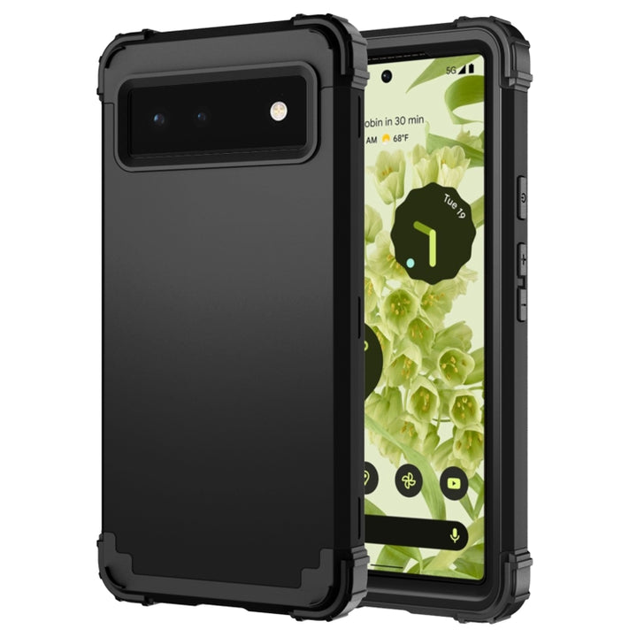 3 in 1 Shockproof PC + Silicone Protective Phone Case, For Motorola G Pure, For Google Pixel 6 Pro, For Google Pixel 6