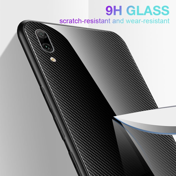 Texture Gradient Glass Protective Case, For Huawei Enjoy 9 Plus / Y9 2019, For Huawei Enjoy 9s, For Asus ZenFone Max Pro M1 ZB601KL, For Asus ZenFone Max Pro M2 ZB631KL, For Huawei Mate 20 Pro