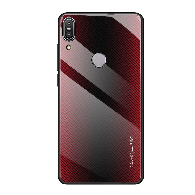 Texture Gradient Glass Protective Case, For Huawei Enjoy 9 Plus / Y9 2019, For Huawei Enjoy 9s, For Asus ZenFone Max Pro M1 ZB601KL, For Asus ZenFone Max Pro M2 ZB631KL, For Huawei Mate 20 Pro