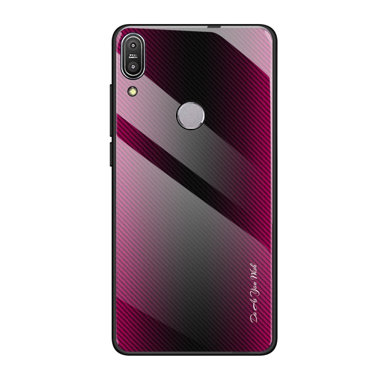 Texture Gradient Glass Protective Case, For Huawei Enjoy 9 Plus / Y9 2019, For Huawei Enjoy 9s, For Asus ZenFone Max Pro M1 ZB601KL, For Asus ZenFone Max Pro M2 ZB631KL, For Huawei Mate 20 Pro