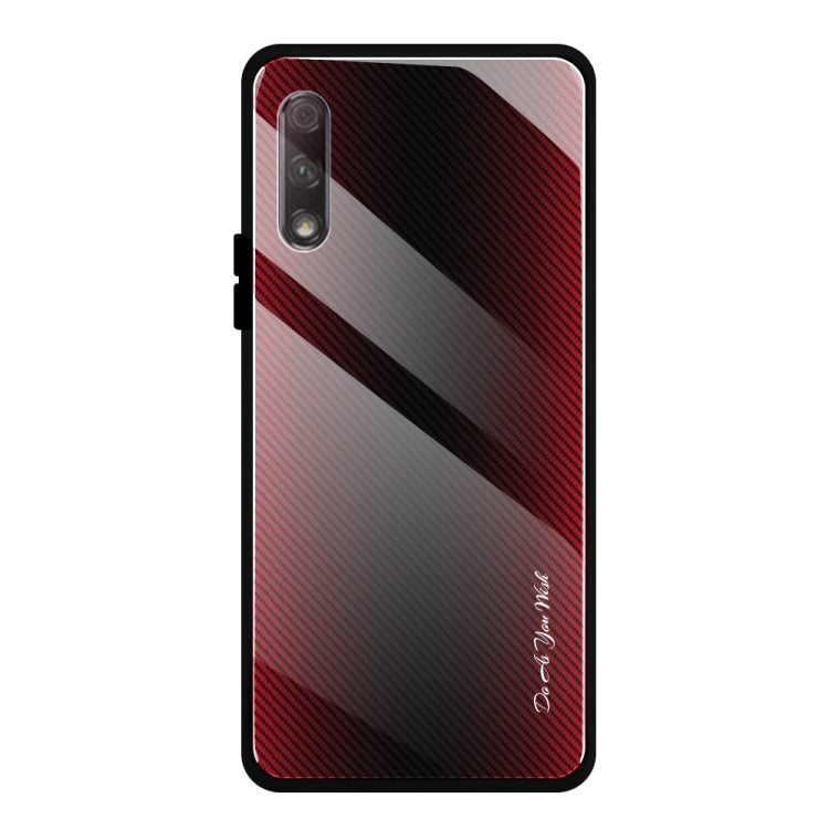 Texture Gradient Glass Protective Case, For Huawei P20 Pro, For Honor 9X, For OnePlus 7, For Huawei Mate 30 Pro, For Huawei P30 Pro