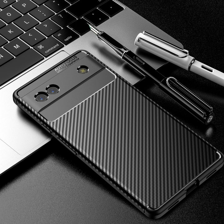 Carbon Fiber Texture Shockproof TPU Phone Case, For Google Pixel 6a, For Sony Xperia 5 III