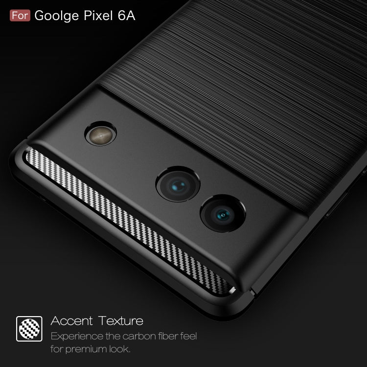 Brushed Carbon Fiber Texture Shockproof TPU Phone Case, For Google Pixel 6a, For Sony Xperia 5 III