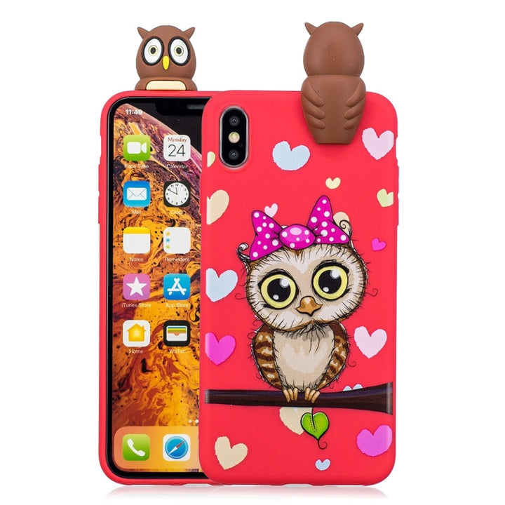 Shockproof Cartoon TPU Protective Case, For iPhone 11 Pro Max, For iPhone X / XS, For iPhone XR