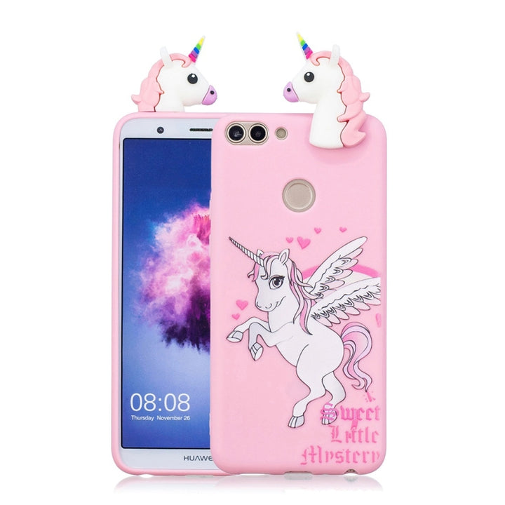 Shockproof Cartoon TPU Protective Case, For iPhone XS Max, For Huawei Enjoy 7s, For Huawei Enjoy 8s