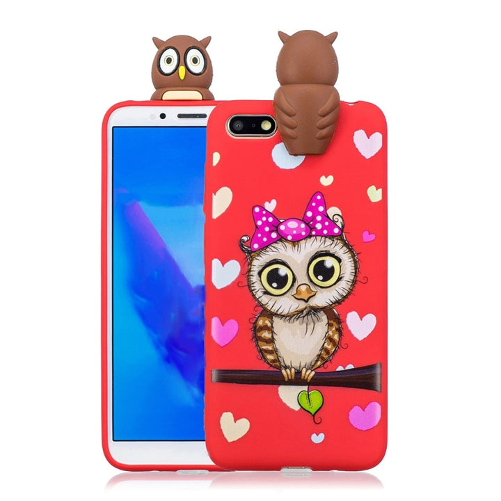 Shockproof Cartoon TPU Protective Case, For Huawei Y5 (2018), For Huawei Y6 (2019), For Huawei Y7 (2019)