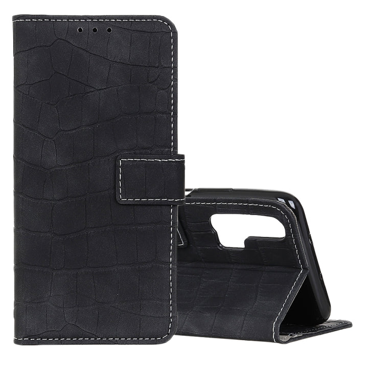 Magnetic Crocodile Texture Horizontal Flip Leather Case with Holder & Card Slots & Wallet, For Huawei Nova 6, For Galaxy S20