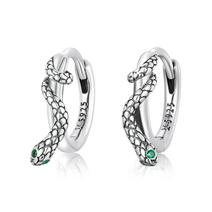 S925 Sterling Silver Snake Ear Buckle Women Earrings, Snake Ear Buckle