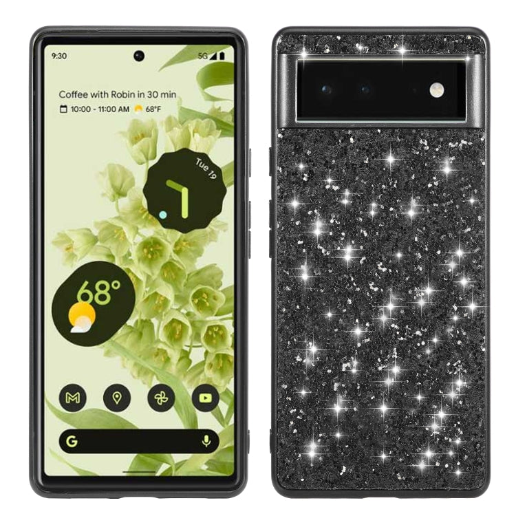 Glitter Powder Shockproof TPU Protective Phone Case, For Google Pixel 6, For Google Pixel 6 Pro, For Samsung Galaxy S22 5G, For Samsung Galaxy S22+ 5G, For Samsung Galaxy S22 Ultra 5G