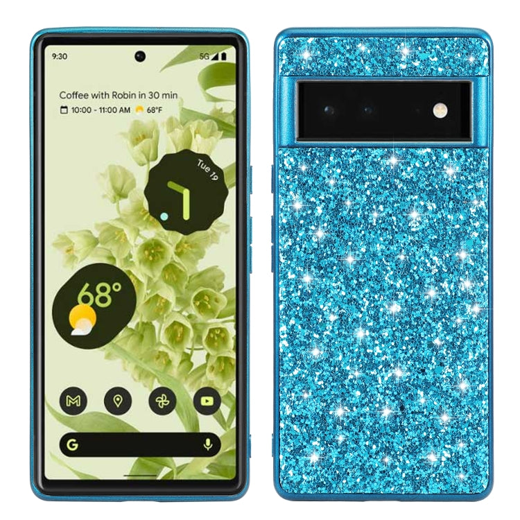 Glitter Powder Shockproof TPU Protective Phone Case, For Google Pixel 6, For Google Pixel 6 Pro, For Samsung Galaxy S22 5G, For Samsung Galaxy S22+ 5G, For Samsung Galaxy S22 Ultra 5G