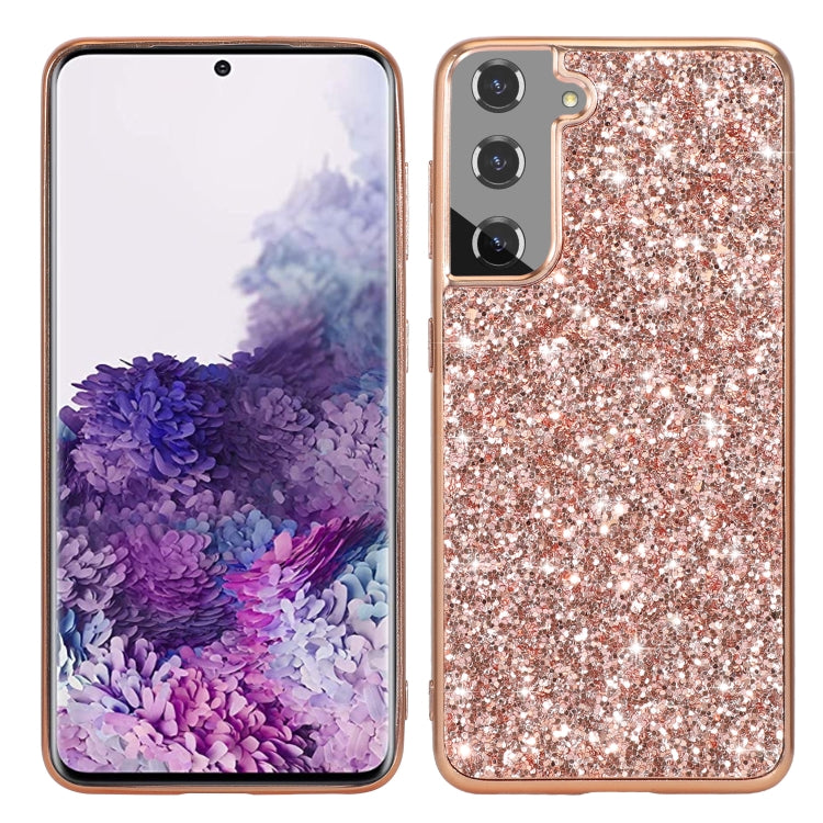 Glitter Powder Shockproof TPU Protective Phone Case, For Google Pixel 6, For Google Pixel 6 Pro, For Samsung Galaxy S22 5G, For Samsung Galaxy S22+ 5G, For Samsung Galaxy S22 Ultra 5G