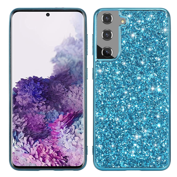 Glitter Powder Shockproof TPU Protective Phone Case, For Google Pixel 6, For Google Pixel 6 Pro, For Samsung Galaxy S22 5G, For Samsung Galaxy S22+ 5G, For Samsung Galaxy S22 Ultra 5G