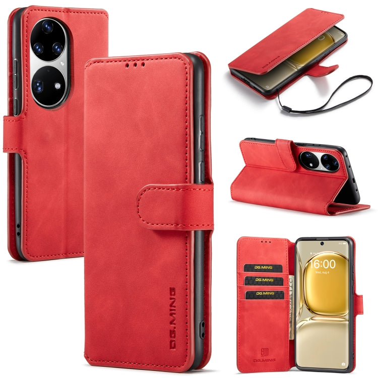 DG.MING Retro Oil Side Horizontal Flip Leather Case with Holder & Card Slots & Wallet, For Huawei P50 Pro, For Samsung Galaxy A53 5G, For Samsung Galaxy S22, For Samsung Galaxy S22 Ultra, For Samsung Galaxy S22+