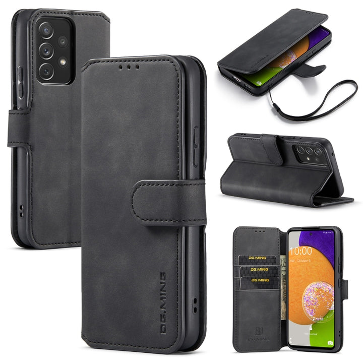 DG.MING Retro Oil Side Horizontal Flip Leather Case with Holder & Card Slots & Wallet, For Huawei P50 Pro, For Samsung Galaxy A53 5G, For Samsung Galaxy S22, For Samsung Galaxy S22 Ultra, For Samsung Galaxy S22+