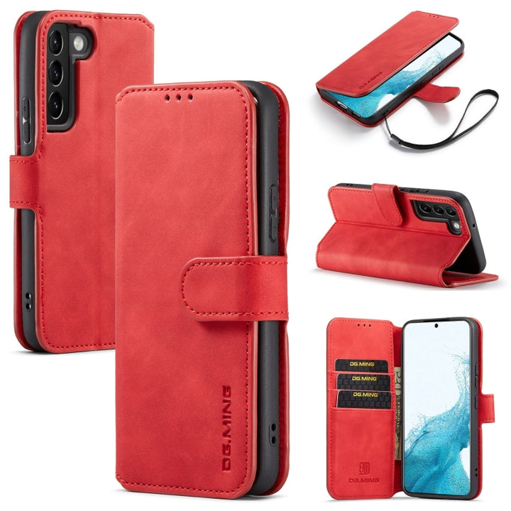 DG.MING Retro Oil Side Horizontal Flip Leather Case with Holder & Card Slots & Wallet, For Huawei P50 Pro, For Samsung Galaxy A53 5G, For Samsung Galaxy S22, For Samsung Galaxy S22 Ultra, For Samsung Galaxy S22+