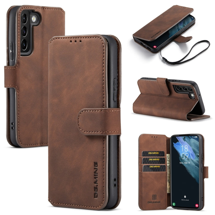 DG.MING Retro Oil Side Horizontal Flip Leather Case with Holder & Card Slots & Wallet, For Huawei P50 Pro, For Samsung Galaxy A53 5G, For Samsung Galaxy S22, For Samsung Galaxy S22 Ultra, For Samsung Galaxy S22+