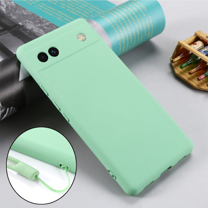 Pure Color Liquid Silicone Phone Case, For Google Pixel 6a