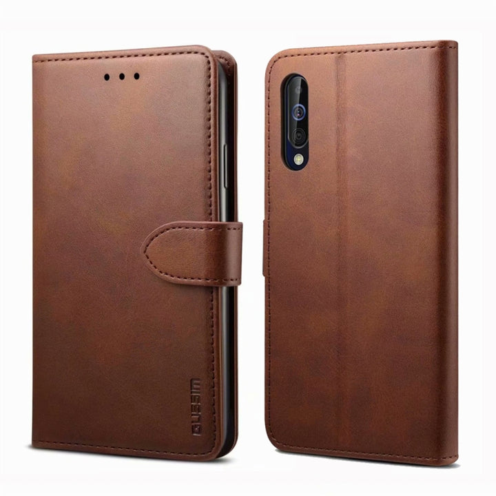 GUSSIM Business Style Horizontal Flip Leather Case with Holder & Card Slots & Wallet, For Galaxy A20 / A30 / A40 / A60, For Galaxy A30s / A50 / A50S, For Galaxy A80 / A90