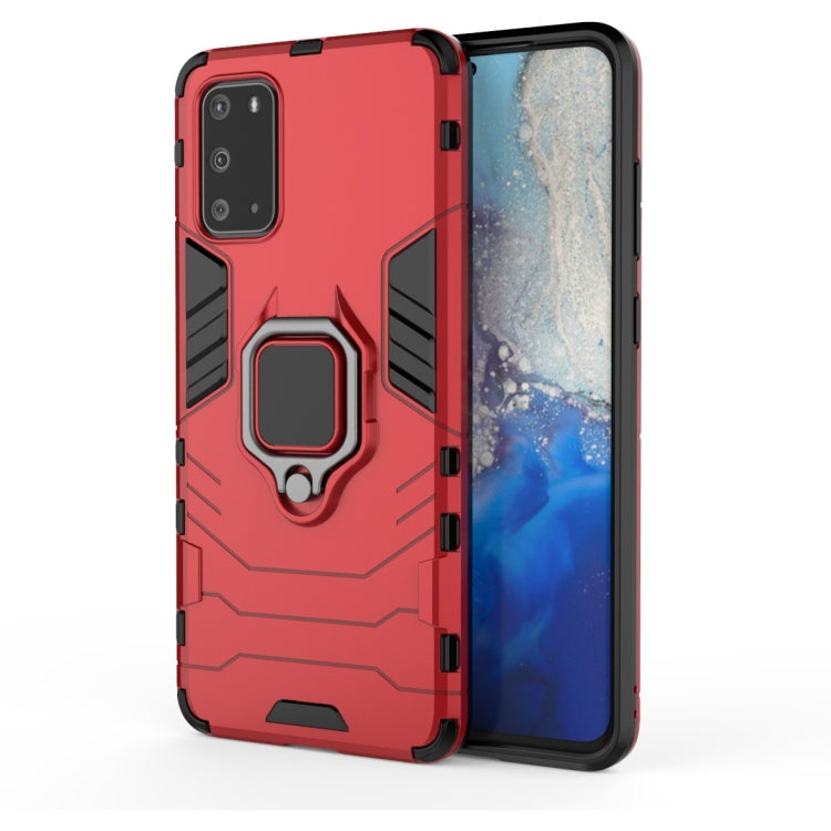 Shockproof PC + TPU Protective Case with Magnetic Ring Holder, For Huawei Nova 6 5G, For Galaxy S20+