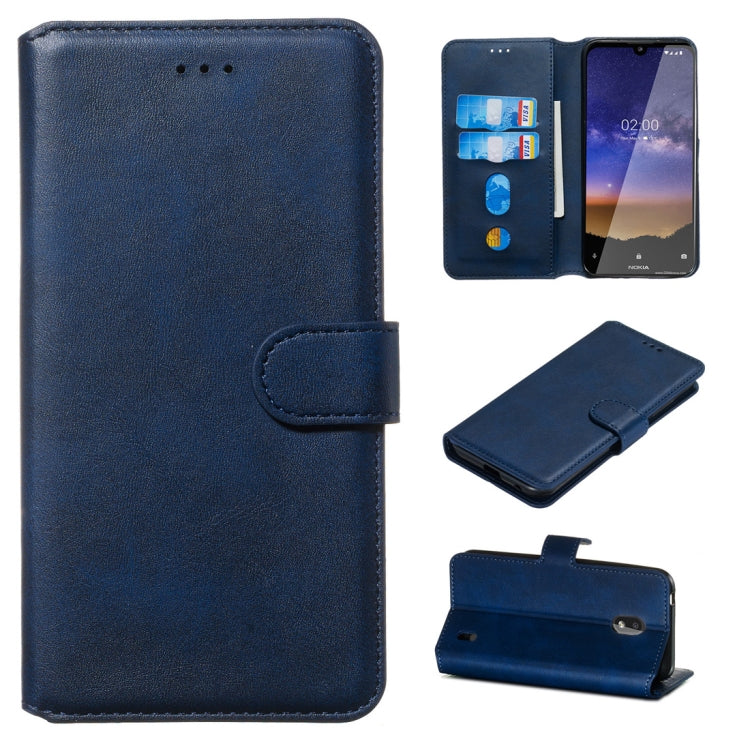 Classic Calf Texture Horizontal Flip PU Leather Case, with Holder & Card Slots & Wallet, For Nokia 2.2