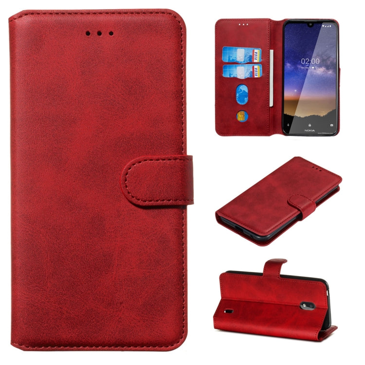 Classic Calf Texture Horizontal Flip PU Leather Case, with Holder & Card Slots & Wallet, For Nokia 2.2