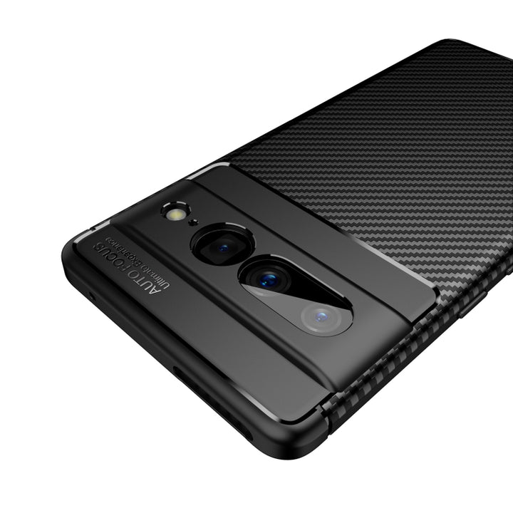 Carbon Fiber Texture Shockproof TPU Phone Case, For Google Pixel 7 Pro, For Google Pixel 7