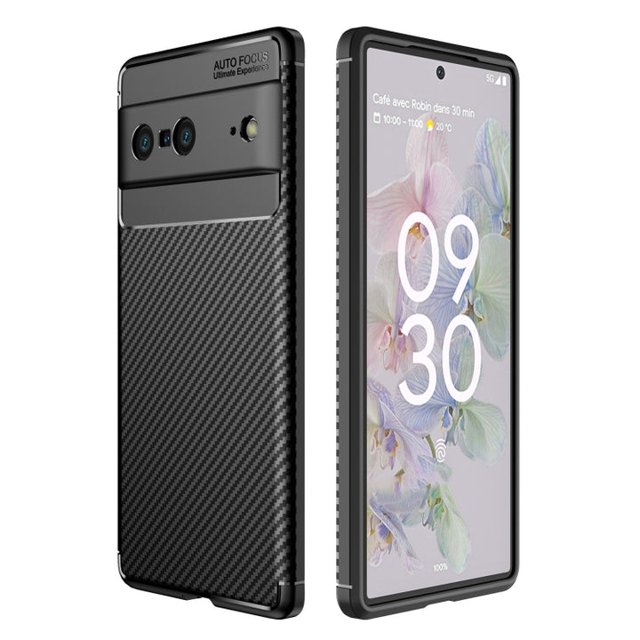 Carbon Fiber Texture Shockproof TPU Phone Case, For Google Pixel 7 Pro, For Google Pixel 7