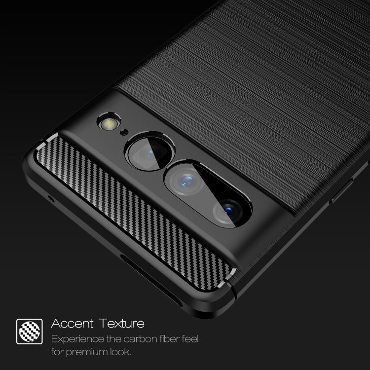 Brushed Texture Carbon Fiber TPU Phone Case, For Google Pixel 7 Pro 5G, For Google Pixel 7 5G