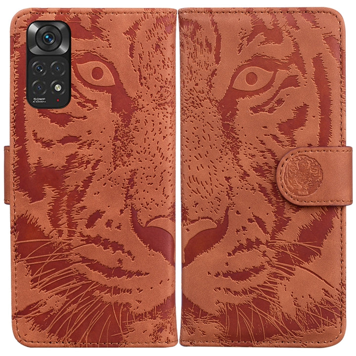 Tiger Embossing Pattern Horizontal Flip Leather Phone Case, For Xiaomi Redmi Note 11 / Redmi Note 11S, For Nokia G21 / G11, For Samsung Galaxy A23, For ZTE Blade A52, For ZTE Blade A72 / V40 Vita