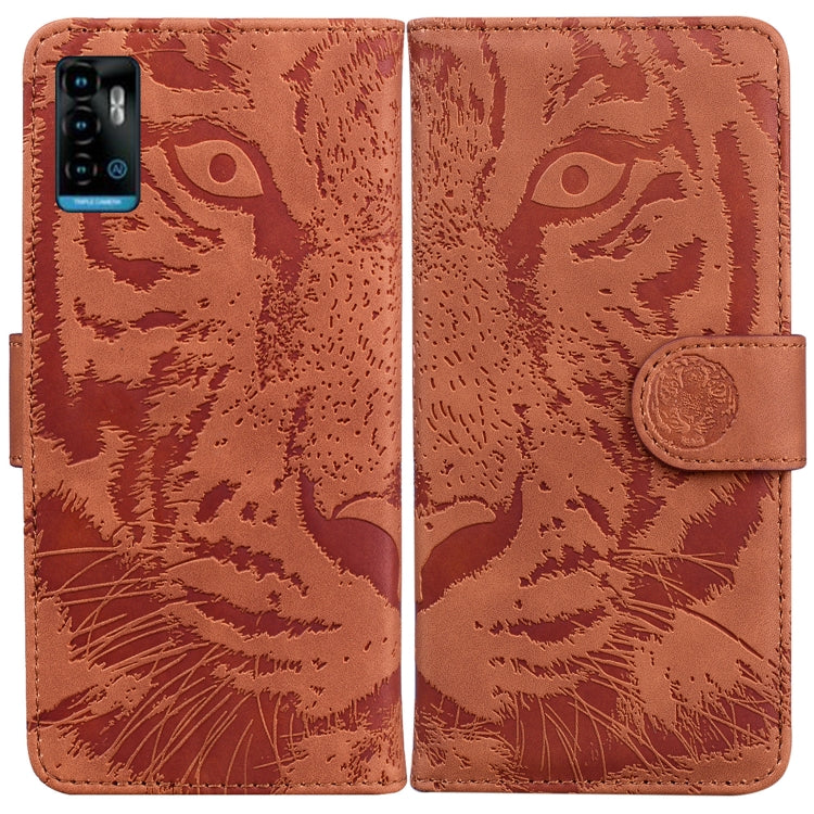 Tiger Embossing Pattern Horizontal Flip Leather Phone Case, For Xiaomi Redmi Note 11 / Redmi Note 11S, For Nokia G21 / G11, For Samsung Galaxy A23, For ZTE Blade A52, For ZTE Blade A72 / V40 Vita