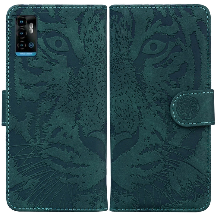 Tiger Embossing Pattern Horizontal Flip Leather Phone Case, For Xiaomi Redmi Note 11 / Redmi Note 11S, For Nokia G21 / G11, For Samsung Galaxy A23, For ZTE Blade A52, For ZTE Blade A72 / V40 Vita