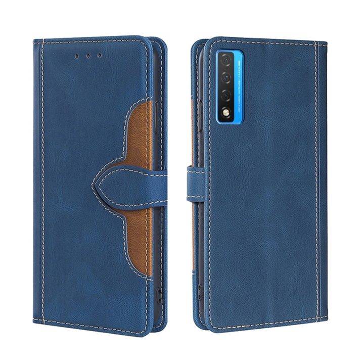 Skin Feel Straw Hat Magnetic Buckle Leather Phone Case, For TCL 20 5G / 20L, For TCL 20 Pro 5G, For TCL 20 SE, For TCL 20R 5G / Bremen / 20AX 5G, For LG Velvet, For Google Pixel 6a