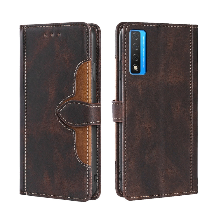 Skin Feel Straw Hat Magnetic Buckle Leather Phone Case, For TCL 20 5G / 20L, For TCL 20 Pro 5G, For TCL 20 SE, For TCL 20R 5G / Bremen / 20AX 5G, For LG Velvet, For Google Pixel 6a