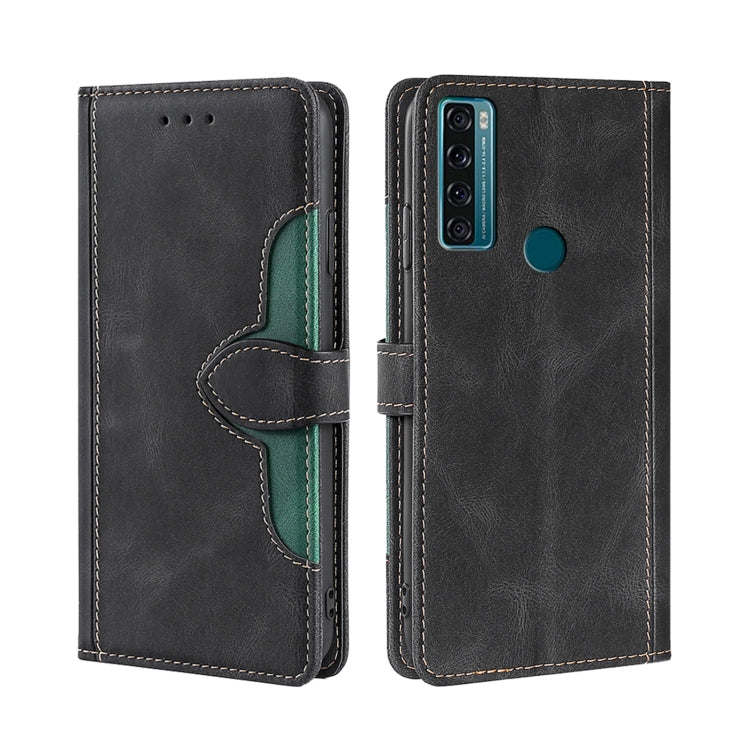 Skin Feel Straw Hat Magnetic Buckle Leather Phone Case, For TCL 20 5G / 20L, For TCL 20 Pro 5G, For TCL 20 SE, For TCL 20R 5G / Bremen / 20AX 5G, For LG Velvet, For Google Pixel 6a