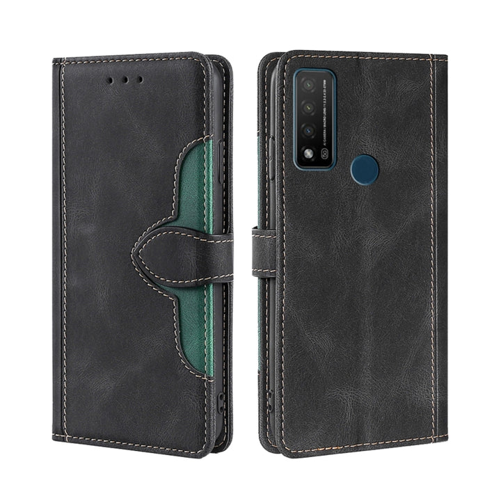 Skin Feel Straw Hat Magnetic Buckle Leather Phone Case, For TCL 20 5G / 20L, For TCL 20 Pro 5G, For TCL 20 SE, For TCL 20R 5G / Bremen / 20AX 5G, For LG Velvet, For Google Pixel 6a