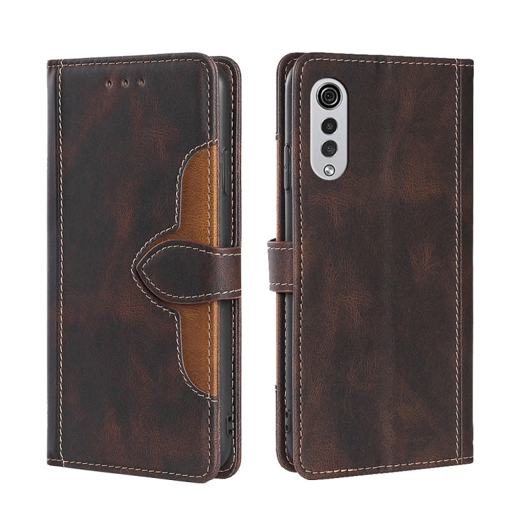 Skin Feel Straw Hat Magnetic Buckle Leather Phone Case, For TCL 20 5G / 20L, For TCL 20 Pro 5G, For TCL 20 SE, For TCL 20R 5G / Bremen / 20AX 5G, For LG Velvet, For Google Pixel 6a