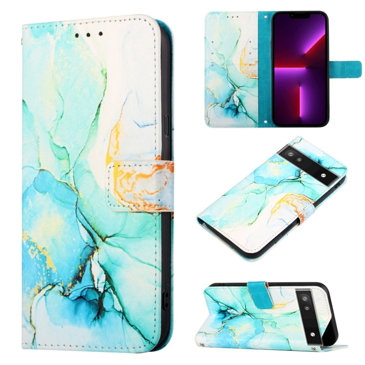 PT003 Marble Pattern Flip Leather Phone Case, For Google Pixel 6a, For Google Pixel 6 Pro, For Google Pixel 6, For ZTE Blade A71, For ZTE Blade A51, For ZTE Blade A31