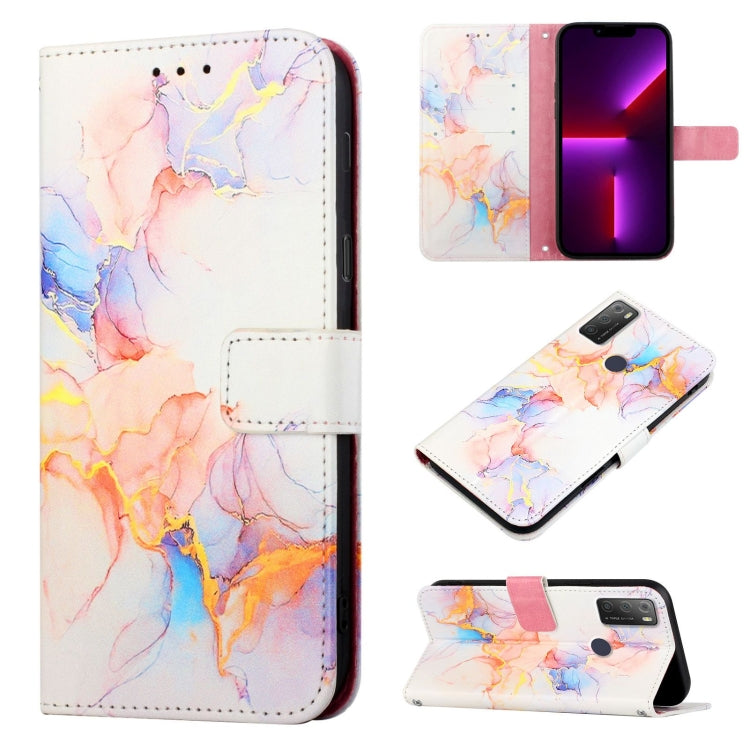 PT003 Marble Pattern Flip Leather Phone Case, For alcatel 1S (2021) / 3L (2021)