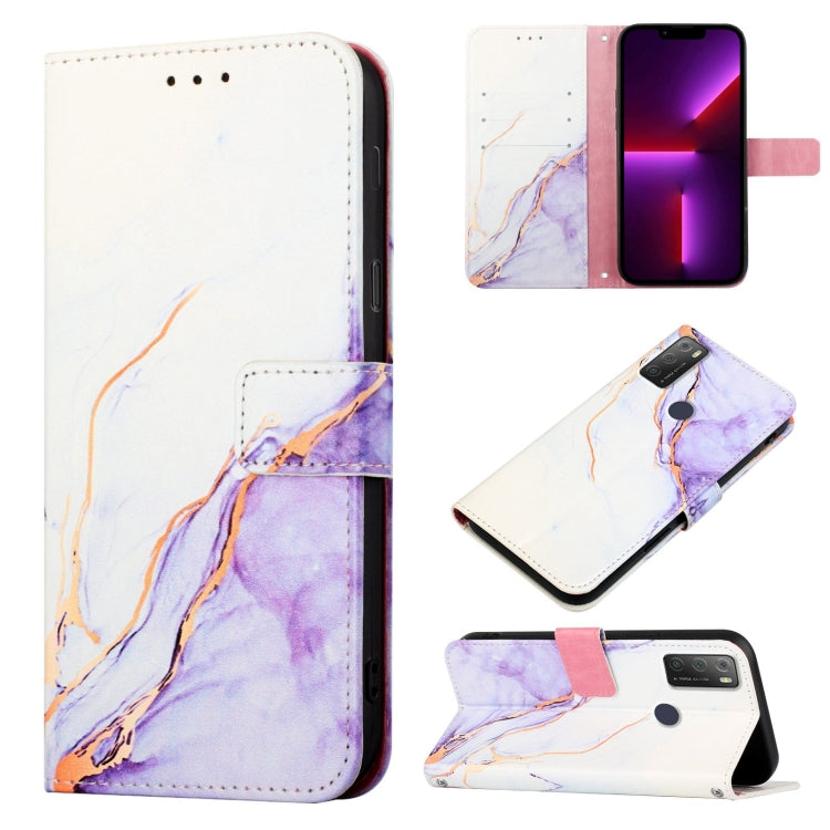 PT003 Marble Pattern Flip Leather Phone Case, For alcatel 1S (2021) / 3L (2021)