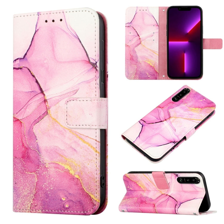 PT003 Marble Pattern Flip Leather Phone Case, For Sony Xperia 1 III, For Sony Xperia 5 III, For Sony Xperia 10 III