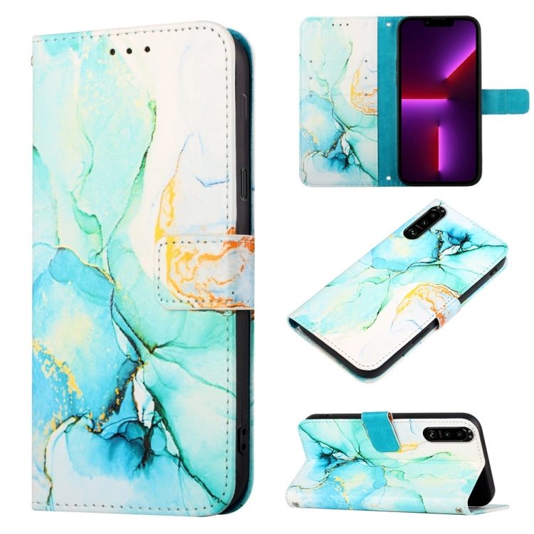 PT003 Marble Pattern Flip Leather Phone Case, For Sony Xperia 1 III, For Sony Xperia 5 III, For Sony Xperia 10 III