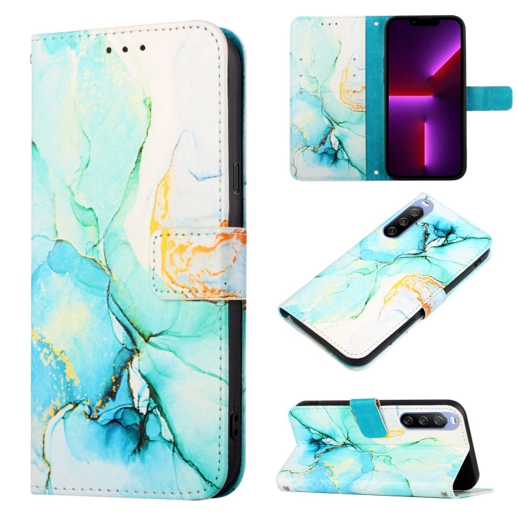 PT003 Marble Pattern Flip Leather Phone Case, For Sony Xperia 1 III, For Sony Xperia 5 III, For Sony Xperia 10 III