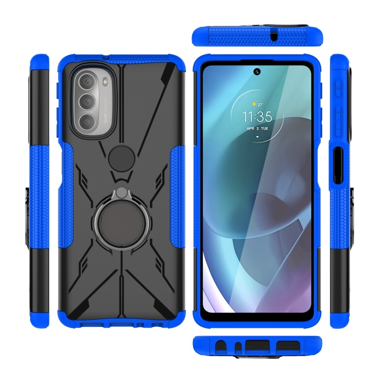 Armor Bear Shockproof PC + TPU Phone Protective Case with Ring Holder, For Motorola Moto G51 5G, For Nokia C30, For Nokia G10 / G20, For Nokia C10 / C20