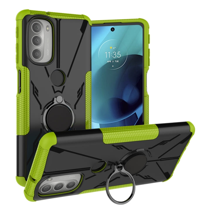 Armor Bear Shockproof PC + TPU Phone Protective Case with Ring Holder, For Motorola Moto G51 5G, For Nokia C30, For Nokia G10 / G20, For Nokia C10 / C20