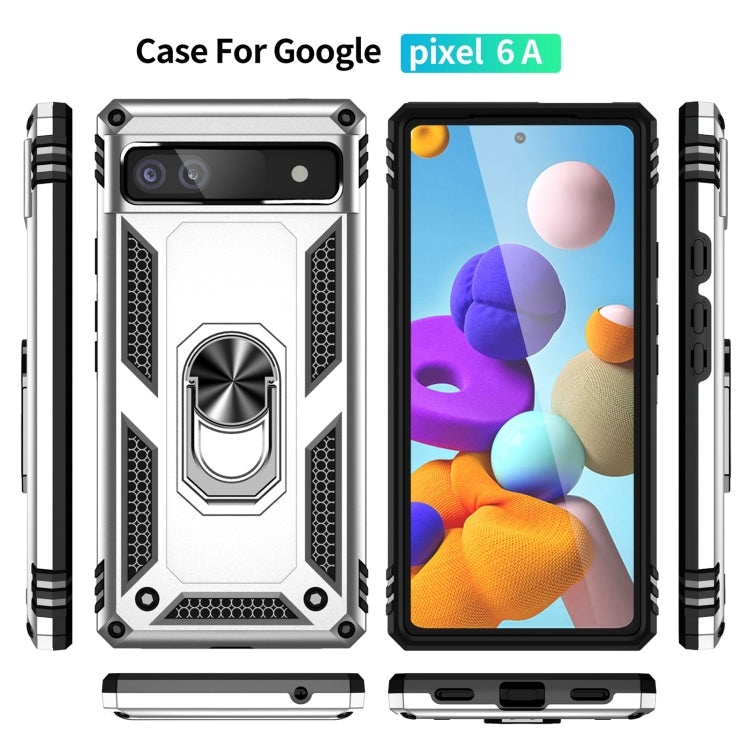 Shockproof TPU + PC Protective Case with 360 Degree Rotating Holder, For Google Pixel 6A, For Google Pixel 7 Pro