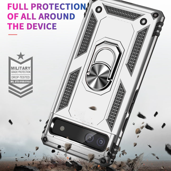 Shockproof TPU + PC Protective Case with 360 Degree Rotating Holder, For Google Pixel 6A, For Google Pixel 7 Pro