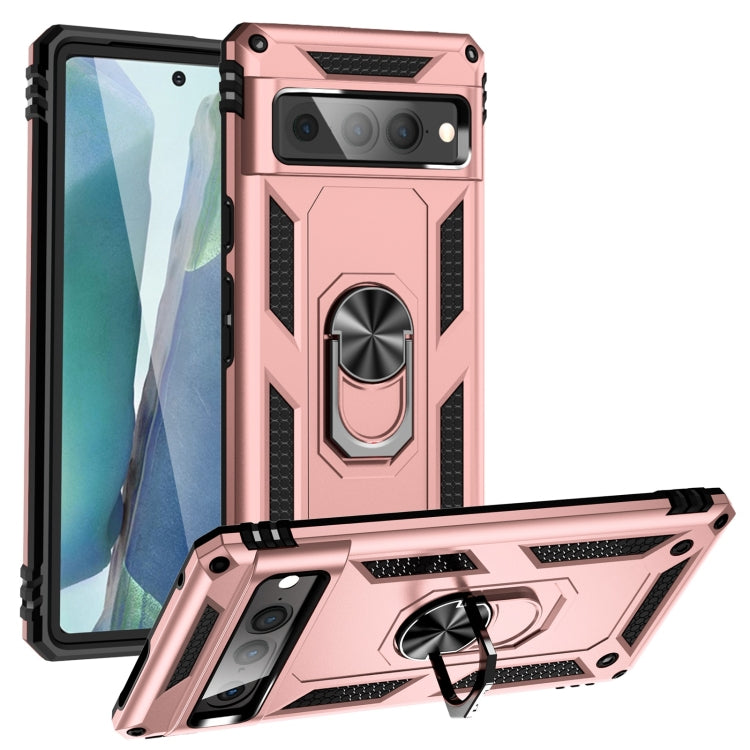 Shockproof TPU + PC Protective Case with 360 Degree Rotating Holder, For Google Pixel 6A, For Google Pixel 7 Pro