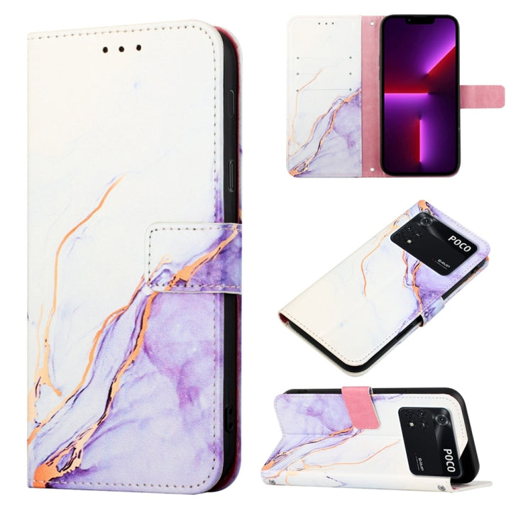 PT003 Marble Pattern Flip Leather Phone Case, For Tecno Spark Go 2022 / Spark 8C, For Google Pixel 7 Pro 5G, For Google Pixel 7, For Xiaomi Redmi K50, For Xiaomi Redmi K50 Pro, For Xiaomi Poco M4 Pro 4G