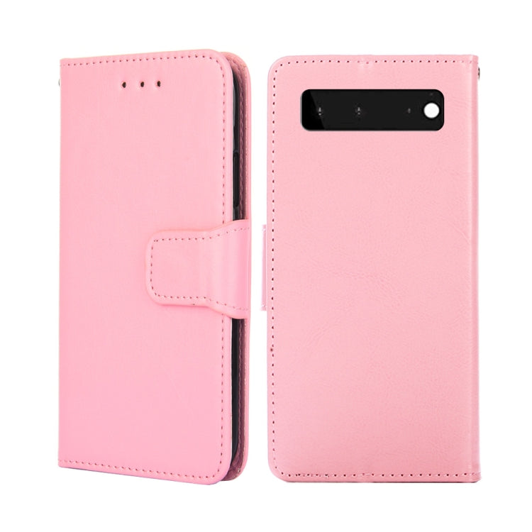 Crystal Texture Leather Phone Case, For Google Pixel 6, For Google Pixel 6 Pro, For Google Pixel 6A, For Google Pixel 5