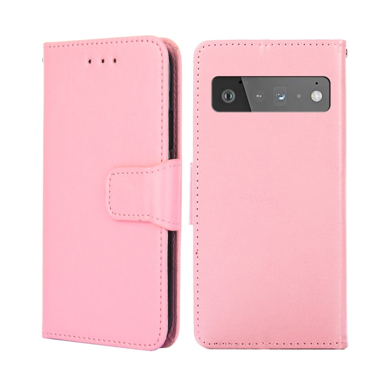 Crystal Texture Leather Phone Case, For Google Pixel 6, For Google Pixel 6 Pro, For Google Pixel 6A, For Google Pixel 5